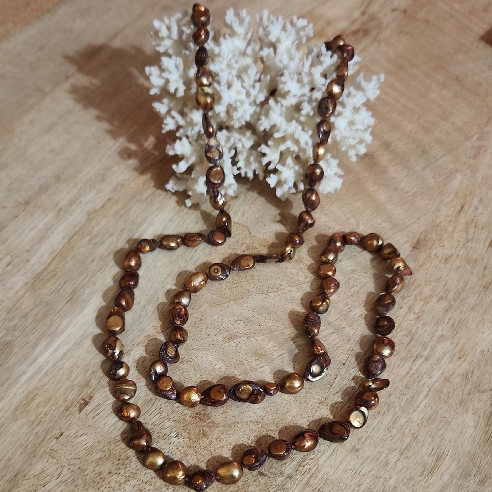 46 Inches Of Geniune Freshwater Pearls Beautiful NWOT